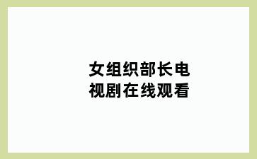女组织部长电视剧在线观看