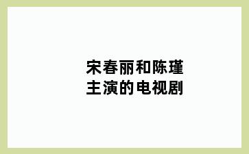 宋春丽和陈瑾主演的电视剧