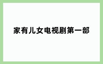 家有儿女电视剧第一部