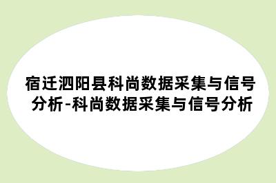 宿迁泗阳县科尚数据采集与信号分析-科尚数据采集与信号分析