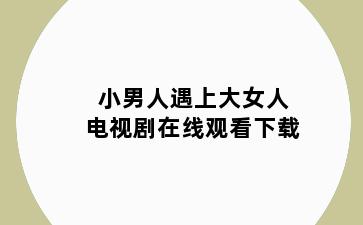 小男人遇上大女人电视剧在线观看下载
