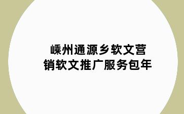 嵊州通源乡软文营销软文推广服务包年