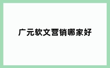 广元软文营销哪家好