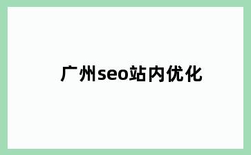 广州seo站内优化