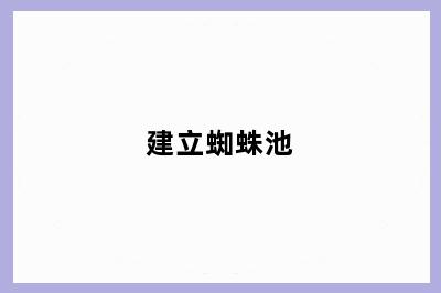 建立蜘蛛池