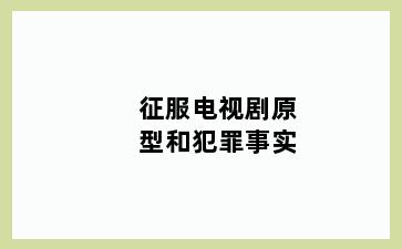 征服电视剧原型和犯罪事实