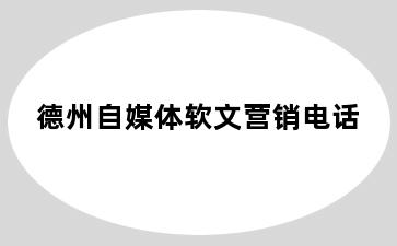 德州自媒体软文营销电话