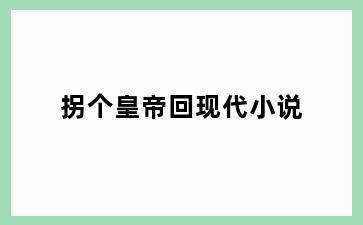 拐个皇帝回现代小说