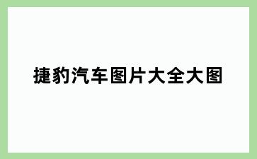 捷豹汽车图片大全大图