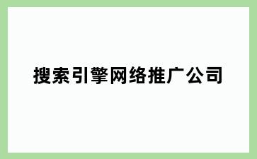 搜索引擎网络推广公司