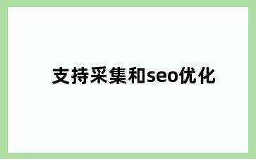支持采集和seo优化