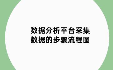数据分析平台采集数据的步骤流程图