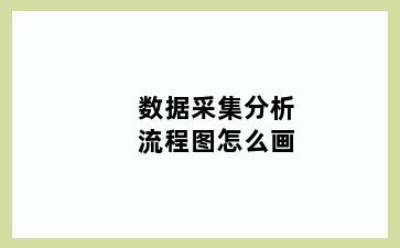 数据采集分析流程图怎么画