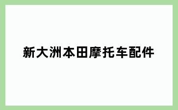 新大洲本田摩托车配件