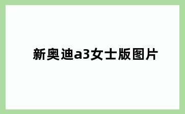 新奥迪a3女士版图片
