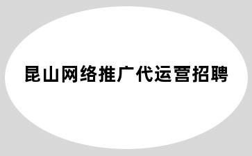 昆山网络推广代运营招聘
