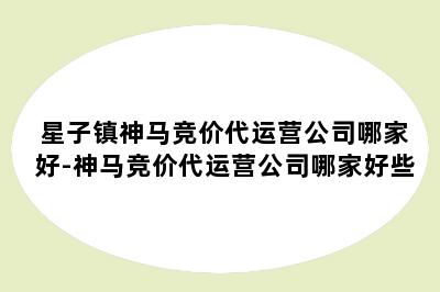 星子镇神马竞价代运营公司哪家好-神马竞价代运营公司哪家好些