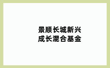 景顺长城新兴成长混合基金