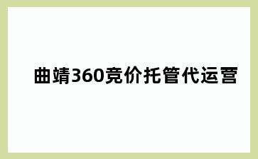 曲靖360竞价托管代运营