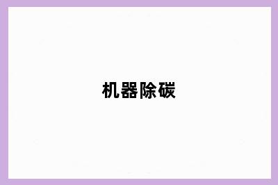 机器除碳
