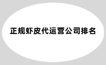 正规虾皮代运营公司排名