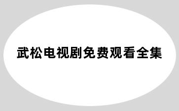武松电视剧免费观看全集