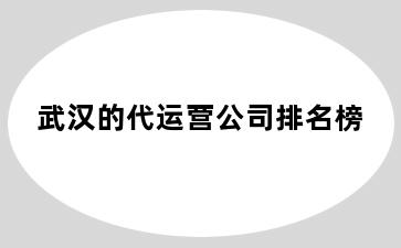 武汉的代运营公司排名榜
