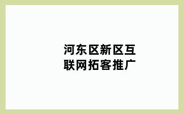 河东区新区互联网拓客推广