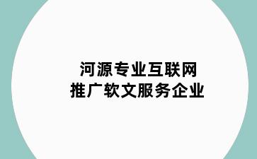 河源专业互联网推广软文服务企业