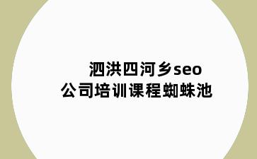 泗洪四河乡seo公司培训课程蜘蛛池