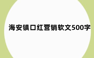 海安镇口红营销软文500字