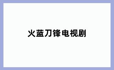 火蓝刀锋电视剧