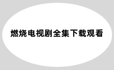 燃烧电视剧全集下载观看