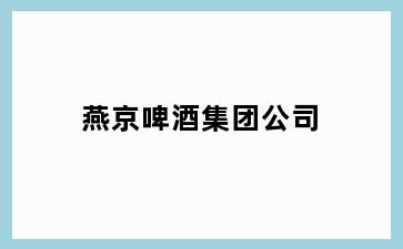 燕京啤酒集团公司