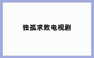 独孤求败电视剧