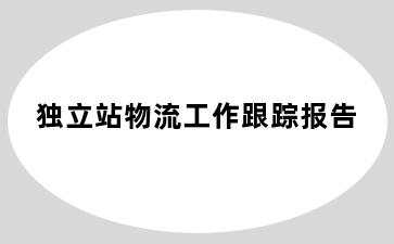 独立站物流工作跟踪报告