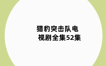 猎豹突击队电视剧全集52集