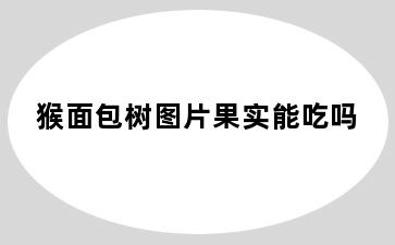 猴面包树图片果实能吃吗