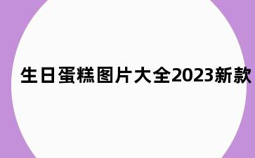 生日蛋糕图片大全2023新款