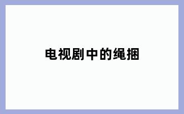 电视剧中的绳捆