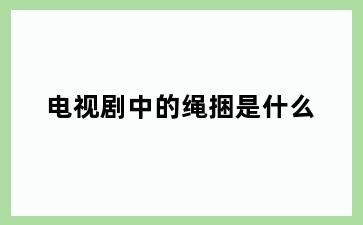 电视剧中的绳捆是什么