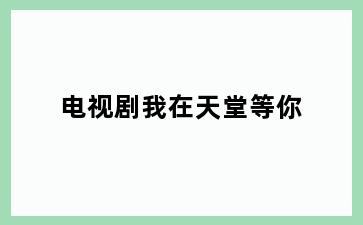 电视剧我在天堂等你