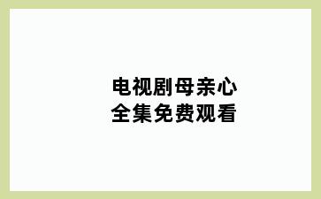 电视剧母亲心全集免费观看
