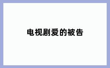 电视剧爱的被告