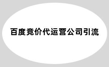 百度竞价代运营公司引流