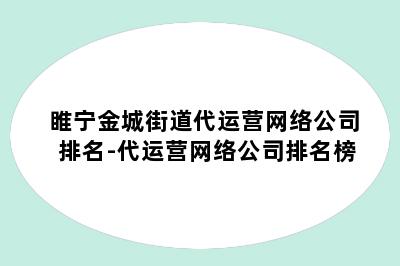 睢宁金城街道代运营网络公司排名-代运营网络公司排名榜