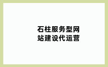 石柱服务型网站建设代运营