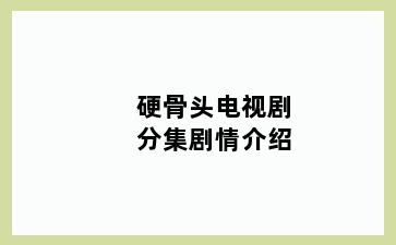 硬骨头电视剧分集剧情介绍