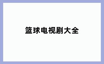 篮球电视剧大全