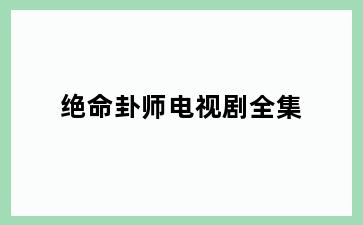 绝命卦师电视剧全集